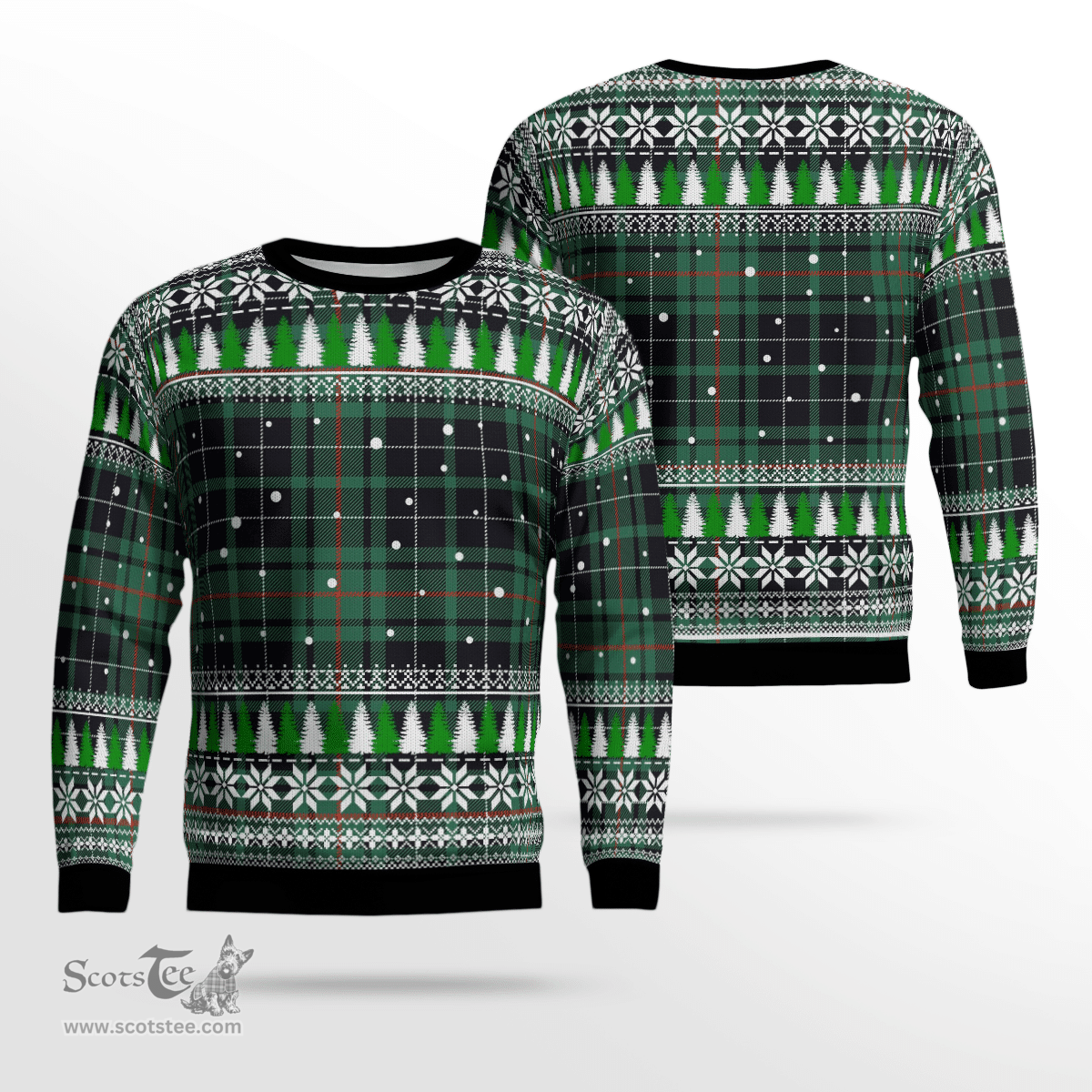 Scottish MacAulay Hunting Ancient Clan Tartan Christmas Ugly Sweater - Plaid Family Ugly Sweater Scottish Plaid Tartan Plaid - ScotsTee - scotstee.com