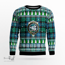 Scottish Galbraith Ancient Clan Crest Tartan Christmas Ugly Sweater - Plaid Family Ugly Sweater Scottish Plaid Tartan Plaid - ScotsTee - scotstee.com