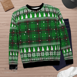 Scottish Halkerston Clan Tartan Christmas Ugly Sweater - Plaid Family Ugly Sweater Scottish Plaid Tartan Plaid - ScotsTee - scotstee.com