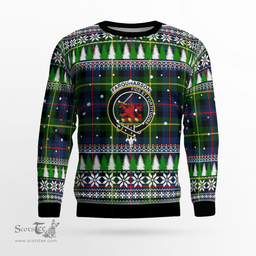 Scottish Farquharson Modern Clan Crest Tartan Christmas Ugly Sweater - Plaid Family Ugly Sweater Scottish Plaid Tartan Plaid - ScotsTee - scotstee.com