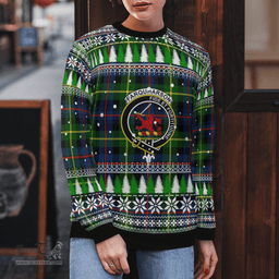 Scottish Farquharson Modern Clan Crest Tartan Christmas Ugly Sweater - Plaid Family Ugly Sweater Scottish Plaid Tartan Plaid - ScotsTee - scotstee.com