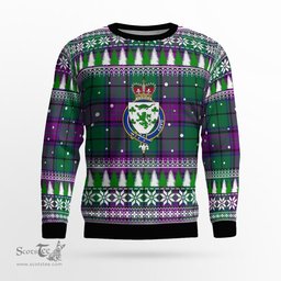 Scottish Gary Modern Clan Crest Tartan Christmas Ugly Sweater - Plaid Family Ugly Sweater Scottish Plaid Tartan Plaid - ScotsTee - scotstee.com