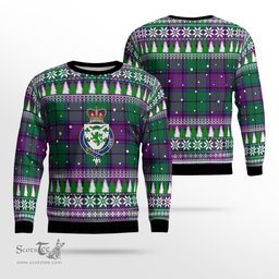 Scottish Gary Modern Clan Crest Tartan Christmas Ugly Sweater - Plaid Family Ugly Sweater Scottish Plaid Tartan Plaid - ScotsTee - scotstee.com