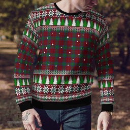 Scottish Fotheringham Clan Tartan Christmas Ugly Sweater - Plaid Family Ugly Sweater Scottish Plaid Tartan Plaid - ScotsTee - scotstee.com