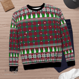 Scottish Fotheringham Clan Tartan Christmas Ugly Sweater - Plaid Family Ugly Sweater Scottish Plaid Tartan Plaid - ScotsTee - scotstee.com