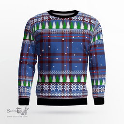 Scottish Elliot Modern Clan Tartan Christmas Ugly Sweater - Plaid Family Ugly Sweater Scottish Plaid Tartan Plaid - ScotsTee - scotstee.com