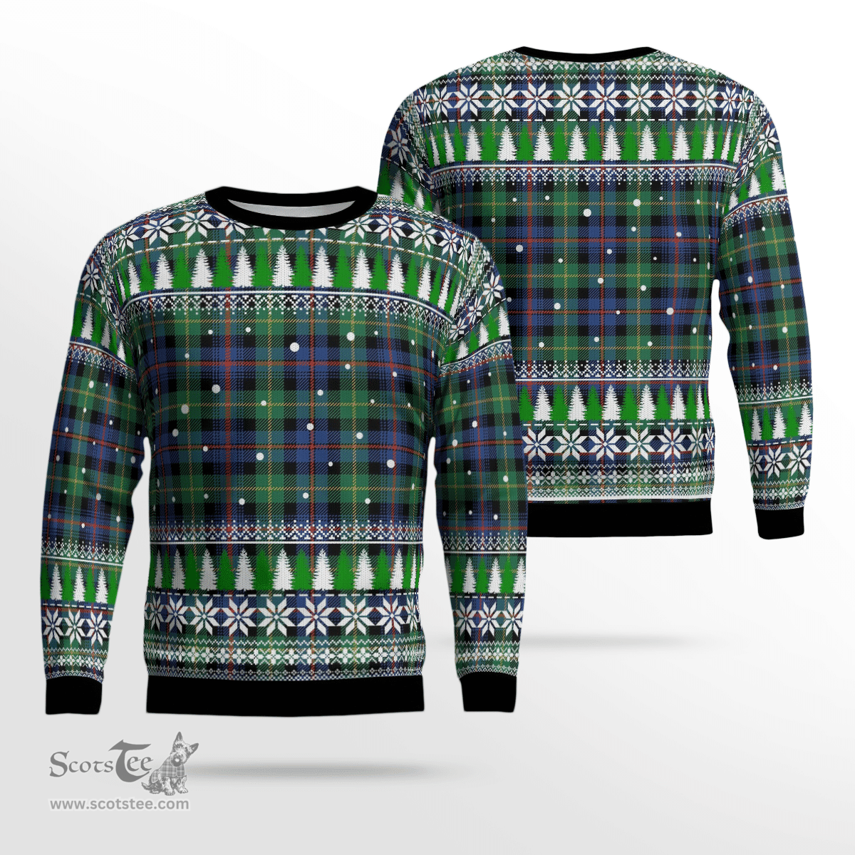Scottish Farquharson Ancient Clan Tartan Christmas Ugly Sweater - Plaid Family Ugly Sweater Scottish Plaid Tartan Plaid - ScotsTee - scotstee.com