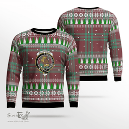 Scottish MacGregor Hunting Ancient Clan Crest Tartan Christmas Ugly Sweater - Plaid Family Ugly Sweater Scottish Plaid Tartan Plaid - ScotsTee - scotstee.com