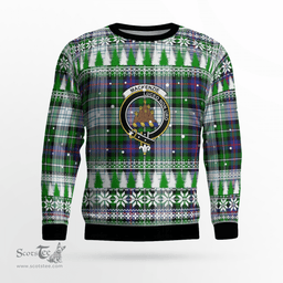 Scottish MacKenzie Dress Modern Clan Crest Tartan Christmas Ugly Sweater - Plaid Family Ugly Sweater Scottish Plaid Tartan Plaid - ScotsTee - scotstee.com