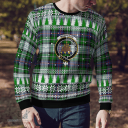 Scottish MacKenzie Dress Modern Clan Crest Tartan Christmas Ugly Sweater - Plaid Family Ugly Sweater Scottish Plaid Tartan Plaid - ScotsTee - scotstee.com