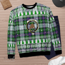 Scottish MacKenzie Dress Modern Clan Crest Tartan Christmas Ugly Sweater - Plaid Family Ugly Sweater Scottish Plaid Tartan Plaid - ScotsTee - scotstee.com