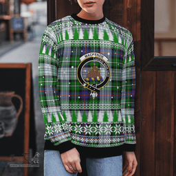 Scottish MacKenzie Dress Modern Clan Crest Tartan Christmas Ugly Sweater - Plaid Family Ugly Sweater Scottish Plaid Tartan Plaid - ScotsTee - scotstee.com