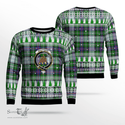 Scottish MacKenzie Dress Modern Clan Crest Tartan Christmas Ugly Sweater - Plaid Family Ugly Sweater Scottish Plaid Tartan Plaid - ScotsTee - scotstee.com