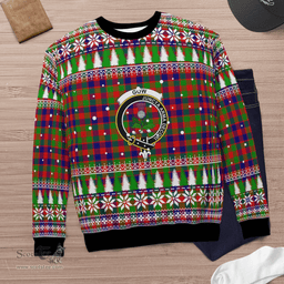 Scottish Gow (or McGouan) Clan Crest Tartan Christmas Ugly Sweater - Plaid Family Ugly Sweater Scottish Plaid Tartan Plaid - ScotsTee - scotstee.com