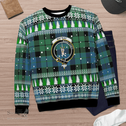 Scottish MacKay Ancient Clan Crest Tartan Christmas Ugly Sweater - Plaid Family Ugly Sweater Scottish Plaid Tartan Plaid - ScotsTee - scotstee.com
