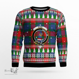 Scottish Mar Clan Crest Tartan Christmas Ugly Sweater - Plaid Family Ugly Sweater Scottish Plaid Tartan Plaid - ScotsTee - scotstee.com