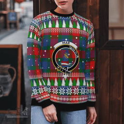 Scottish Mar Clan Crest Tartan Christmas Ugly Sweater - Plaid Family Ugly Sweater Scottish Plaid Tartan Plaid - ScotsTee - scotstee.com