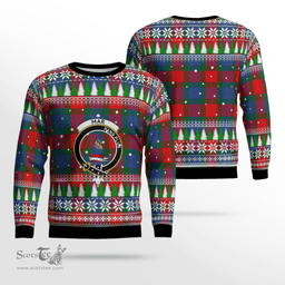 Scottish Mar Clan Crest Tartan Christmas Ugly Sweater - Plaid Family Ugly Sweater Scottish Plaid Tartan Plaid - ScotsTee - scotstee.com