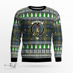 Scottish MacLellan Ancient Clan Crest Tartan Christmas Ugly Sweater - Plaid Family Ugly Sweater Scottish Plaid Tartan Plaid - ScotsTee - scotstee.com