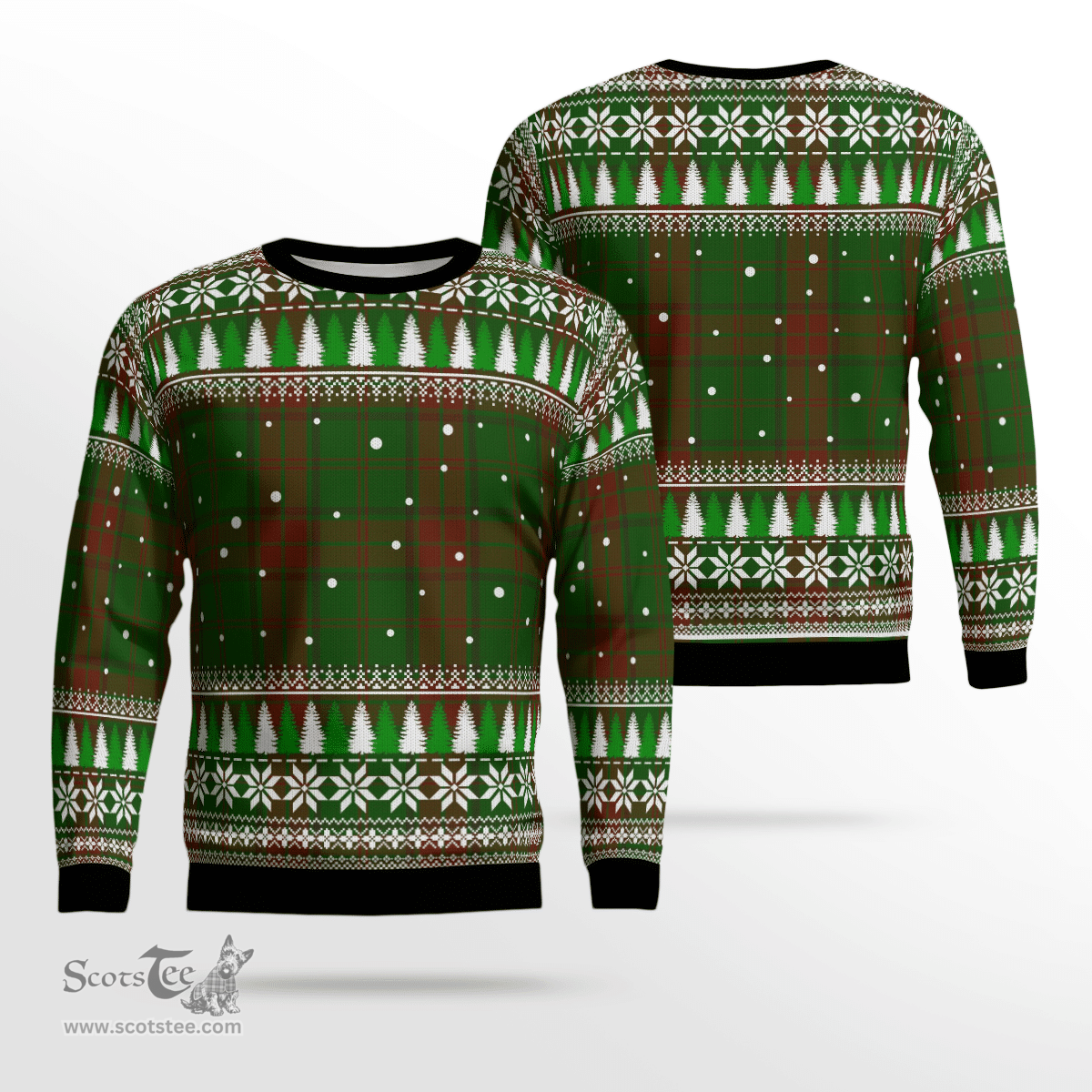Scottish Maxwell Hunting Clan Tartan Christmas Ugly Sweater - Plaid Family Ugly Sweater Scottish Plaid Tartan Plaid - ScotsTee - scotstee.com