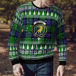 Scottish Haldane 2 Clan Crest Tartan Christmas Ugly Sweater - Plaid Family Ugly Sweater Scottish Plaid Tartan Plaid - ScotsTee - scotstee.com