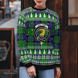Scottish Haldane 2 Clan Crest Tartan Christmas Ugly Sweater - Plaid Family Ugly Sweater Scottish Plaid Tartan Plaid - ScotsTee - scotstee.com