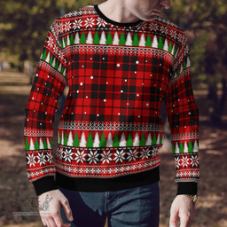 Scottish Ettrick District Clan Tartan Christmas Ugly Sweater - Plaid Family Ugly Sweater Scottish Plaid Tartan Plaid - ScotsTee - scotstee.com