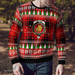 Scottish MacIver Modern Clan Crest Tartan Christmas Ugly Sweater - Plaid Family Ugly Sweater Scottish Plaid Tartan Plaid - ScotsTee - scotstee.com