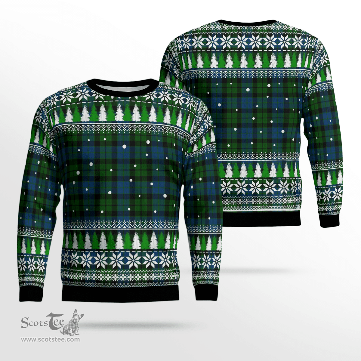 Scottish MacKie Clan Tartan Christmas Ugly Sweater - Plaid Family Ugly Sweater Scottish Plaid Tartan Plaid - ScotsTee - scotstee.com
