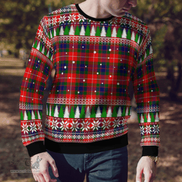 Scottish Fraser Lovat Modern Clan Tartan Christmas Ugly Sweater - Plaid Family Ugly Sweater Scottish Plaid Tartan Plaid - ScotsTee - scotstee.com