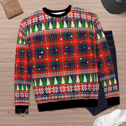 Scottish Fraser Lovat Modern Clan Tartan Christmas Ugly Sweater - Plaid Family Ugly Sweater Scottish Plaid Tartan Plaid - ScotsTee - scotstee.com