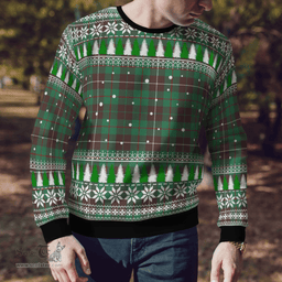Scottish MacKinnon Hunting Ancient Clan Tartan Christmas Ugly Sweater - Plaid Family Ugly Sweater Scottish Plaid Tartan Plaid - ScotsTee - scotstee.com