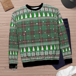 Scottish MacKinnon Hunting Ancient Clan Tartan Christmas Ugly Sweater - Plaid Family Ugly Sweater Scottish Plaid Tartan Plaid - ScotsTee - scotstee.com