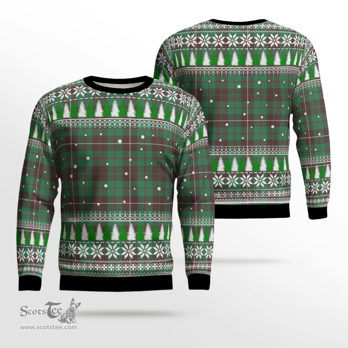 Scottish MacKinnon Hunting Ancient Clan Tartan Christmas Ugly Sweater - Plaid Family Ugly Sweater Scottish Plaid Tartan Plaid - ScotsTee - scotstee.com