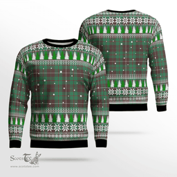 Scottish MacKinnon Hunting Ancient Clan Tartan Christmas Ugly Sweater - Plaid Family Ugly Sweater Scottish Plaid Tartan Plaid - ScotsTee - scotstee.com