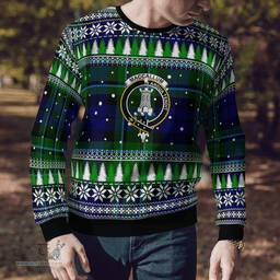 Scottish MacCallum Modern Clan Crest Tartan Christmas Ugly Sweater - Plaid Family Ugly Sweater Scottish Plaid Tartan Plaid - ScotsTee - scotstee.com