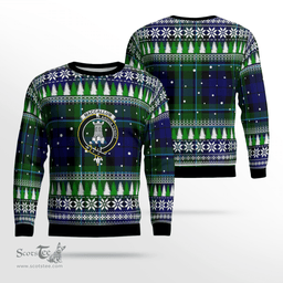 Scottish MacCallum Modern Clan Crest Tartan Christmas Ugly Sweater - Plaid Family Ugly Sweater Scottish Plaid Tartan Plaid - ScotsTee - scotstee.com