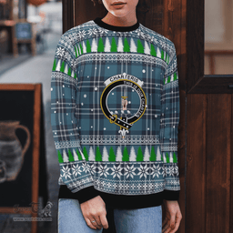 Scottish Earl of St Andrews Clan Crest Tartan Christmas Ugly Sweater - Plaid Family Ugly Sweater Scottish Plaid Tartan Plaid - ScotsTee - scotstee.com