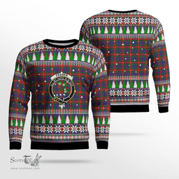 Scottish Fraser of Lovat Clan Crest Tartan Christmas Ugly Sweater - Plaid Family Ugly Sweater Scottish Plaid Tartan Plaid - ScotsTee - scotstee.com