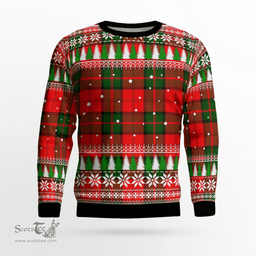 Scottish Dunbar Modern Clan Tartan Christmas Ugly Sweater - Plaid Family Ugly Sweater Scottish Plaid Tartan Plaid - ScotsTee - scotstee.com