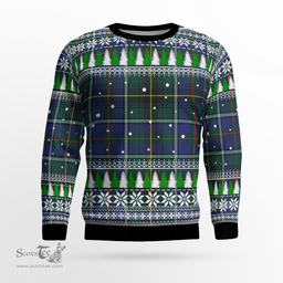Scottish MacInnes Modern Clan Tartan Christmas Ugly Sweater - Plaid Family Ugly Sweater Scottish Plaid Tartan Plaid - ScotsTee - scotstee.com
