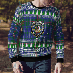 Scottish Edmonstone Clan Crest Tartan Christmas Ugly Sweater - Plaid Family Ugly Sweater Scottish Plaid Tartan Plaid - ScotsTee - scotstee.com