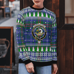 Scottish Edmonstone Clan Crest Tartan Christmas Ugly Sweater - Plaid Family Ugly Sweater Scottish Plaid Tartan Plaid - ScotsTee - scotstee.com