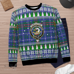 Scottish Edmonstone Clan Crest Tartan Christmas Ugly Sweater - Plaid Family Ugly Sweater Scottish Plaid Tartan Plaid - ScotsTee - scotstee.com