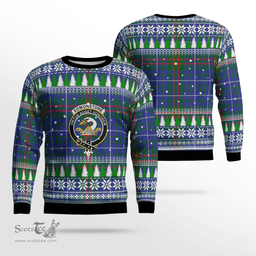 Scottish Edmonstone Clan Crest Tartan Christmas Ugly Sweater - Plaid Family Ugly Sweater Scottish Plaid Tartan Plaid - ScotsTee - scotstee.com
