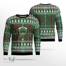 Scottish Gayre Clan Crest Tartan Christmas Ugly Sweater - Plaid Family Ugly Sweater Scottish Plaid Tartan Plaid - ScotsTee - scotstee.com