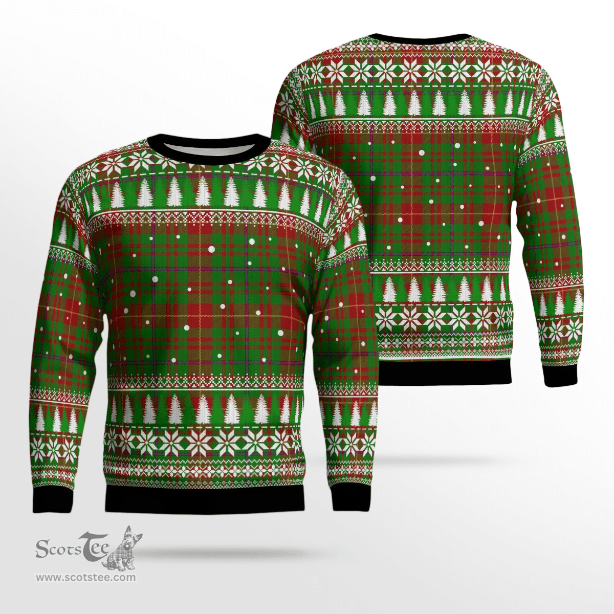 Scottish Fulton Clan Tartan Christmas Ugly Sweater - Plaid Family Ugly Sweater Scottish Plaid Tartan Plaid - ScotsTee - scotstee.com