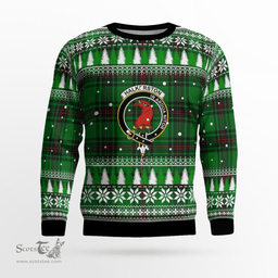Scottish Halkerston Clan Crest Tartan Christmas Ugly Sweater - Plaid Family Ugly Sweater Scottish Plaid Tartan Plaid - ScotsTee - scotstee.com