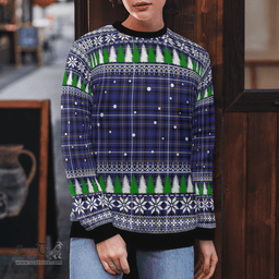 Scottish Fleming Clan Tartan Christmas Ugly Sweater - Plaid Family Ugly Sweater Scottish Plaid Tartan Plaid - ScotsTee - scotstee.com