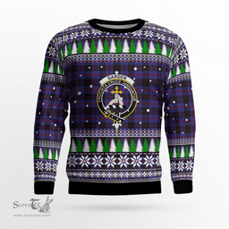 Scottish Garden Clan Crest Tartan Christmas Ugly Sweater - Plaid Family Ugly Sweater Scottish Plaid Tartan Plaid - ScotsTee - scotstee.com